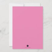 Roze Flamingo Tropical Personalized Stationery Notitiekaartje (Achterkant)