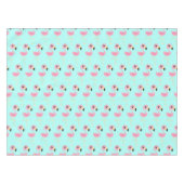 Roze Flamingo Tropical Schattige Eerste Verjaardag Tafelkleed (Voorkant (Horizontaal))