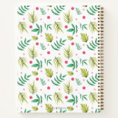 Roze Flamingo Tropical Sketchbook Notitieboek (Achterkant)