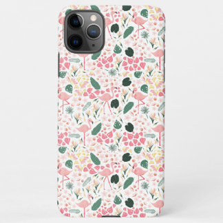 Roze Flamingo Tropical Slim Fit Hoesje iPhone 11Pro Max Hoesje