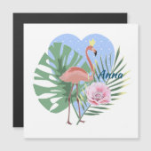 Roze Flamingo tropisch bladpalm (Voorkant / Achterkant)
