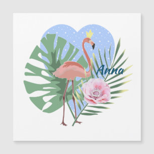 Roze Flamingo tropisch bladpalm