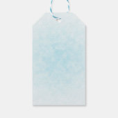 Roze Flamingo Tropisch Kerstmis Whimsical Cadeaulabel (Achterkant)