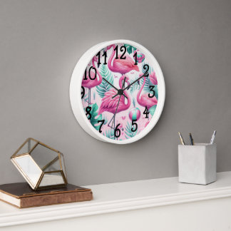 Roze Flamingo Tropisch Ontwerp