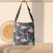 Roze Flamingo Tropisch Patroon Gepersonaliseerd Crossbody Tas