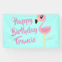 Roze Flamingo Tropische 1ste Verjaardagsfeestdecor