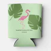Roze Flamingo Tropische Bachelorette op maat Blikjeskoeler (Voorkant)