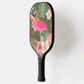 Roze Flamingo Tropische Bloem Pickleball Paddle (Links)