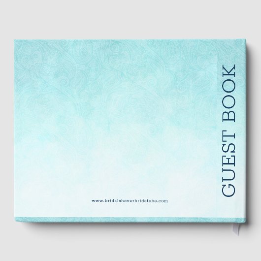 Roze flamingo tropische bloemen bouquet gastenboek (Achterkant)