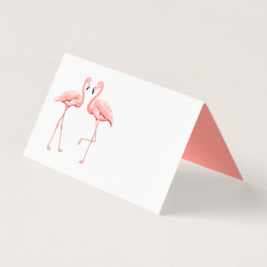 Roze Flamingo Tropische Bruiloft Bruidsfeestje Kaart (Voorkant)