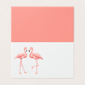 Roze Flamingo Tropische Bruiloft Bruidsfeestje Kaart (Buitenkant ongevouwen)