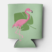 Roze Flamingo Tropische Feestgunst Blikjeskoeler (Voorkant)