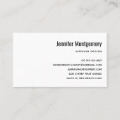 Roze flamingo & Tropische Hibiscus Fancy Visitekaartje (Achterkant)