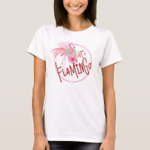 Roze Flamingo Tropische Partij T Shirt