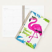 Roze flamingo Tropische staande op één been Planner (Display)