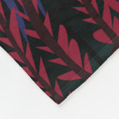 Roze Flamingo: Tropische Vlinder Harmonie. Fleece Deken (Hoek)