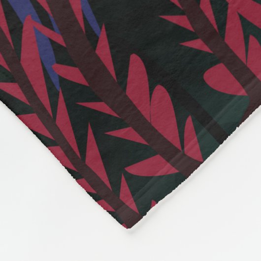 Roze Flamingo: Tropische Vlinder Harmonie. Fleece Deken (Hoek)