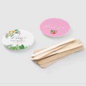 Roze Flamingo Tropische Waterverf Handwaaier (Niet-gemonteerd)