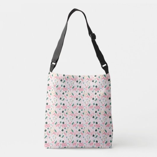 Roze Flamingo Tropische Zomer Canvas tas (Achterkant)