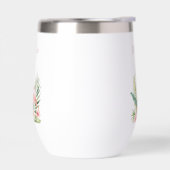 Roze flamingo tropische zomer monogram (Links)