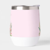 Roze flamingo tropische zomer monogram (Links)