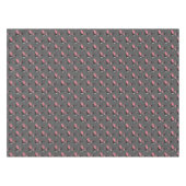 Roze Flamingo Tuxedo Fun Gray Animal Tablecloth Tafelkleed (Voorkant (Horizontaal))