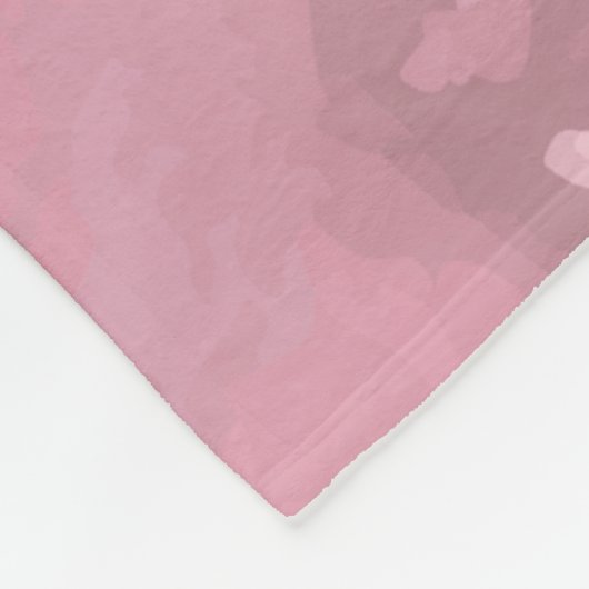 Roze Flamingo Typografie | GEPERSONALISEERD | Fleece Deken (Hoek)