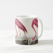 Roze Flamingo uit Amerikaanse vogels Koffiemok (Voorkant rechts)