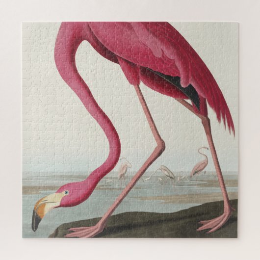 Roze Flamingo uit Birds of America Legpuzzel (Verticaal)