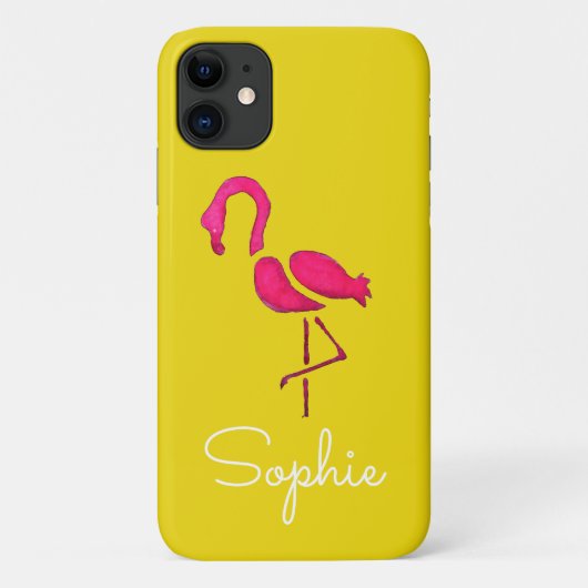 Roze flamingo unieke pop kunst Case-Mate iPhone case (Achterkant)