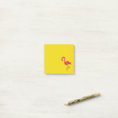 Roze flamingo unieke pop kunst post-it® notes (Op bureau)
