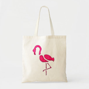 Roze flamingo unieke pop kunst tote bag