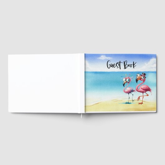 Roze Flamingo Vacation Rental Guest Book Gastenboek (Volledig)