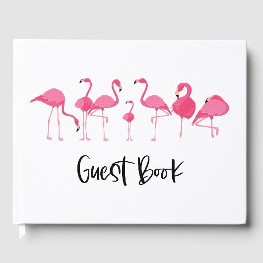 Roze Flamingo Vacation Rental Guest Book Gastenboek (Voorkant)