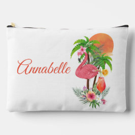 Roze Flamingo Vakantie Grote Accessoirezak Etui