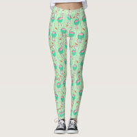Roze Flamingo Varens Tropisch Groen Zomerpatroon