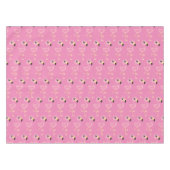 Roze Flamingo Verjaardagsfeestje Tafelkleed (Voorkant (Horizontaal))