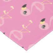 Roze Flamingo Verjaardagsfeestje Tafelkleed (Gekanteld)