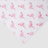 Roze Flamingo Verjaardagsfeestpatroon Tissuepapier (Detail)