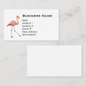 Roze Flamingo Visitekaartje (Voorkant / Achterkant)