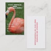 Roze Flamingo Visitekaartje (Voorkant / Achterkant)