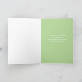 Roze flamingo vogel gelukkige verjaardag kaart (Binnen)