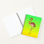 Roze Flamingo Vogel Lijnkunst-57567 Koffiemok Notitieboek (Binnen)