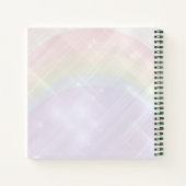 Roze flamingo, vogel, waterverf notitieboek (Achterkant)