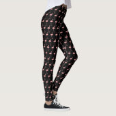 Roze flamingo vogelpatroon yogo en werkout leggings (Rechts)