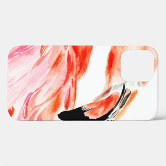 Roze Flamingo vogelprofiel portret, wonderbaarlijk Case-Mate iPhone Case (Achterkant (horizontaal))