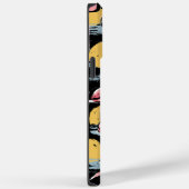 Roze Flamingo vogels en zonsondergang | Tropische Case-Mate iPhone Case (Achterkant / Rechts)