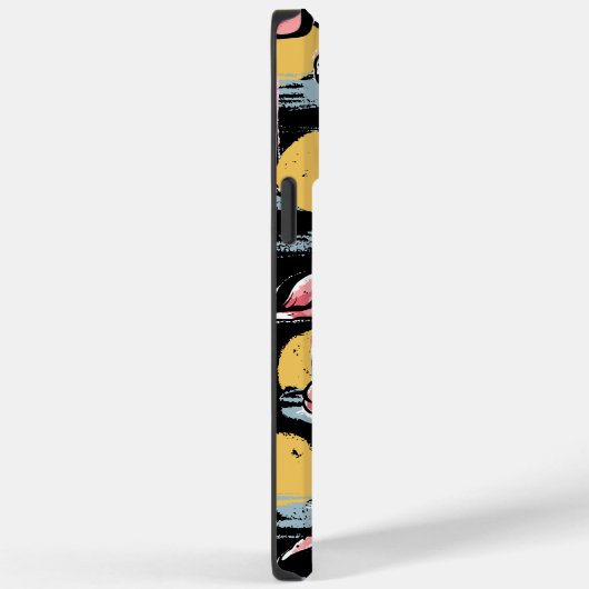 Roze Flamingo vogels en zonsondergang | Tropische  Case-Mate iPhone Case (Achterkant / Rechts)