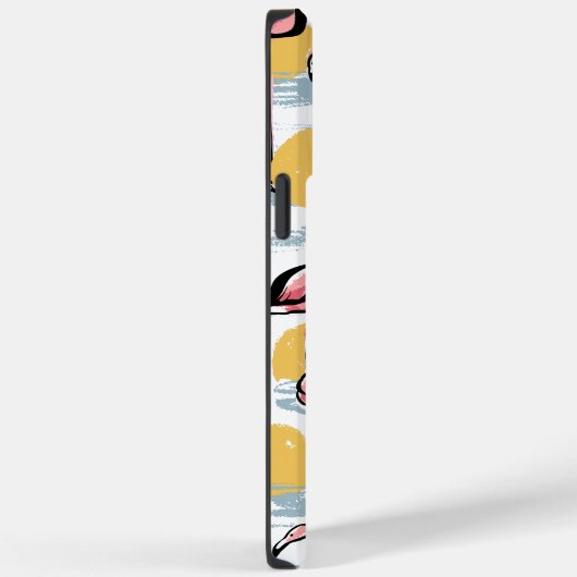 Roze Flamingo vogels en zonsondergang | Tropische Case-Mate iPhone Case (Achterkant / Rechts)