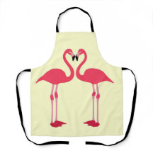 Roze flamingo-vogels-liefde-hart